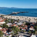 Sunny beach scene in Santa Barbara, a beautiful reminder that even paradise comes with financial considerations like the California exit tax.